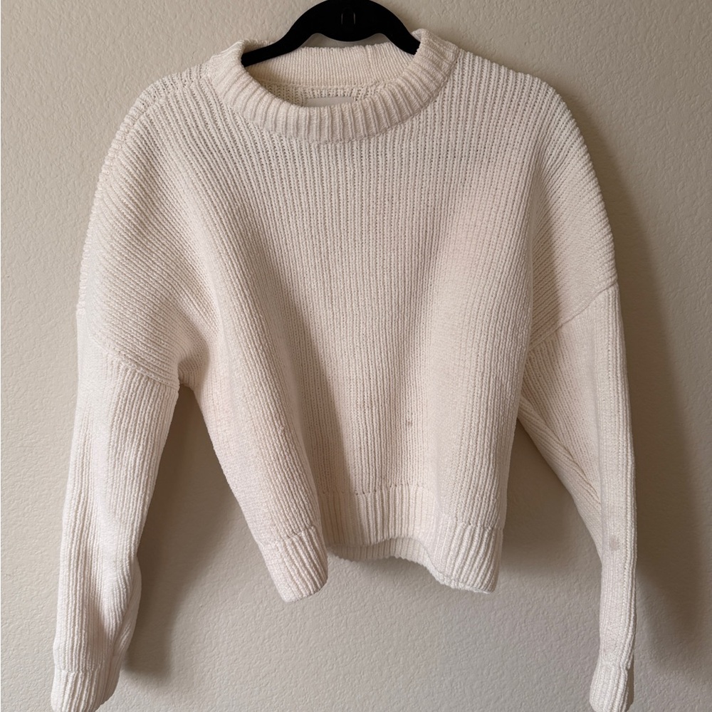 Abercrombie & Fitch Cream Crew Neck Sweater
